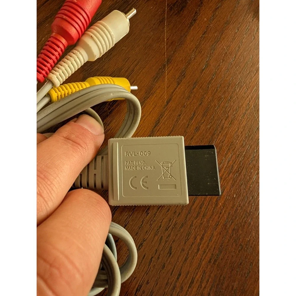 Nintendo Wii AV RCA Audio Video Composite‎ Cable TV Connecting Cord OEM RVL-009